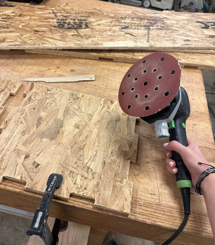 sanding pieces
